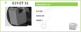 Μάζα μικρο-τρακτέρ Kubota 19 κιλά - K19
